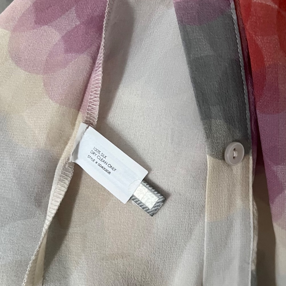 Club Monaco Silk Button Up Blouse - Picture 9 of 10